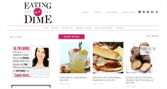 Desktop Screenshot of eatingonadime.com